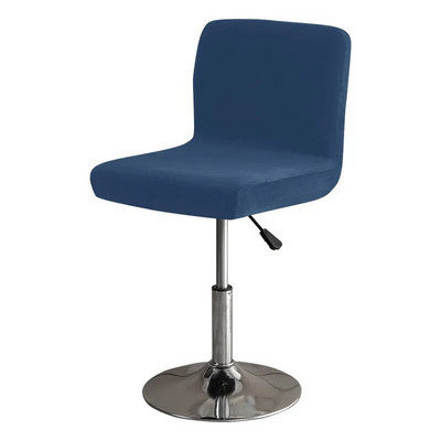 Puha Velvet Club forgószékhuzat kis méretű, rövid hátsó székhuzat étkező konyhához Stretch dekorációs széklet üléshuzat