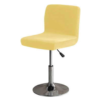 Puha Velvet Club forgószékhuzat kis méretű, rövid hátsó székhuzat étkező konyhához Stretch dekorációs széklet üléshuzat