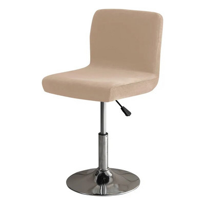 Puha Velvet Club forgószékhuzat kis méretű, rövid hátsó székhuzat étkező konyhához Stretch dekorációs széklet üléshuzat