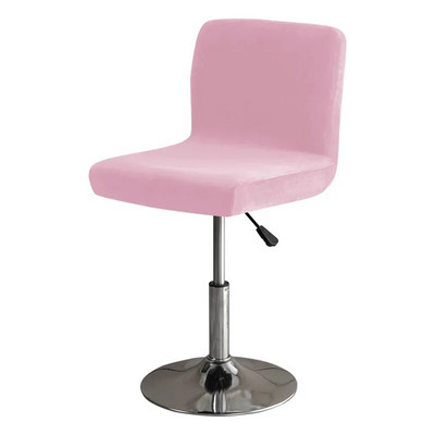 Puha Velvet Club forgószékhuzat kis méretű, rövid hátsó székhuzat étkező konyhához Stretch dekorációs széklet üléshuzat