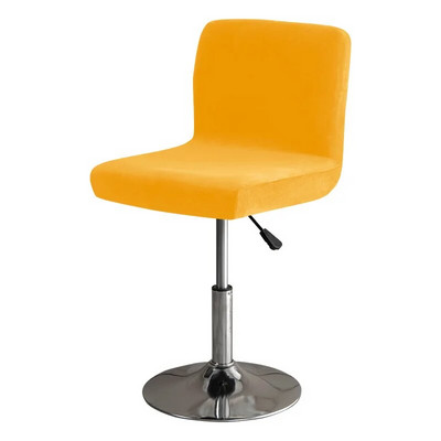 Puha Velvet Club forgószékhuzat kis méretű, rövid hátsó székhuzat étkező konyhához Stretch dekorációs széklet üléshuzat