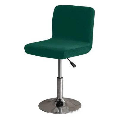 Puha Velvet Club forgószékhuzat kis méretű, rövid hátsó székhuzat étkező konyhához Stretch dekorációs széklet üléshuzat