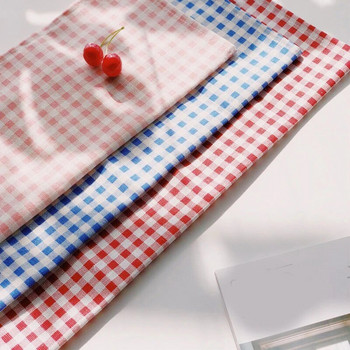 Карирана памучна подложка в японски моден стил Платени подложки за маса Салфетки Изчистен дизайн Трапезна маса Дискови подложки Кухненски аксесоари