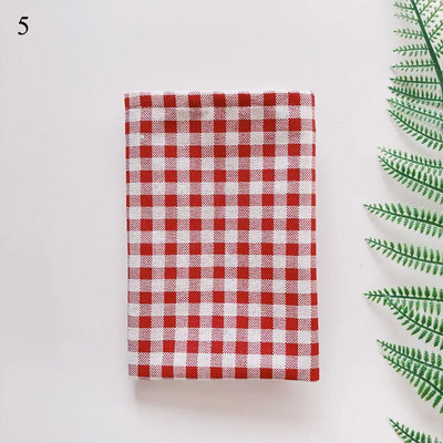 Σουπλά από καρό βαμβακερό υφασμάτινο στιλ Ιαπωνικής μόδας Πατάκια τραπεζιού Χαρτοπετσέτες Απλή σχεδίαση Τραπεζαρία Δίσκος Μαξιλαράκια Αξεσουάρ κουζίνας