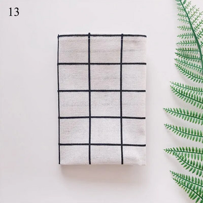 Σουπλά από καρό βαμβακερό υφασμάτινο στιλ Ιαπωνικής μόδας Πατάκια τραπεζιού Χαρτοπετσέτες Απλή σχεδίαση Τραπεζαρία Δίσκος Μαξιλαράκια Αξεσουάρ κουζίνας