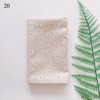 Σουπλά από καρό βαμβακερό υφασμάτινο στιλ Ιαπωνικής μόδας Πατάκια τραπεζιού Χαρτοπετσέτες Απλή σχεδίαση Τραπεζαρία Δίσκος Μαξιλαράκια Αξεσουάρ κουζίνας