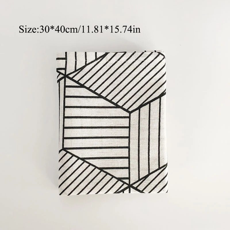 Σουπλά από καρό βαμβακερό υφασμάτινο στιλ Ιαπωνικής μόδας Πατάκια τραπεζιού Χαρτοπετσέτες Απλή σχεδίαση Τραπεζαρία Δίσκος Μαξιλαράκια Αξεσουάρ κουζίνας