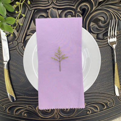 6 ΤΕΜ. 36Χ36 εκ. Ροζ χαρτοπετσέτες 100% βαμβακερές υφασμάτινες χαρτοπετσέτες Τραπεζαρίες για δείπνο Μαλακές πλένονται επαναχρησιμοποιούμενες Γαμήλια πάρτι Εστιατόριο