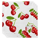 Vyšnių vaisiai vyšnios iš audinio servetėlės vakarėliui vestuvių dekoravimui staltiesė Virtuvės stalo priedai serviravimo servetėlės Daugkartinio naudojimo