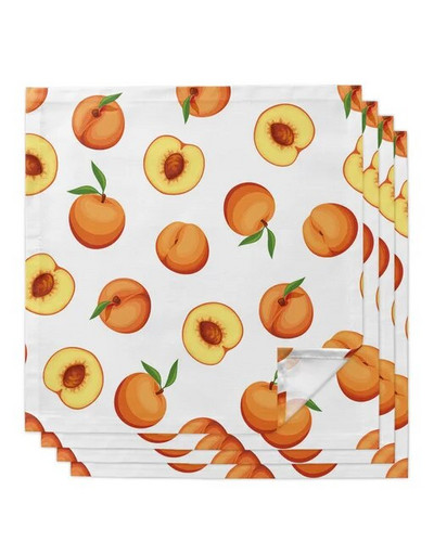 Vyšnių vaisiai vyšnios iš audinio servetėlės vakarėliui vestuvių dekoravimui staltiesė Virtuvės stalo priedai serviravimo servetėlės Daugkartinio naudojimo