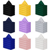 Satininė servetėlė stalo dekoravimui, rankšluostis vestuvėms, namams, viešbutis, Kalėdos, žalia, 43 cm x 43 cm, 7 vnt.