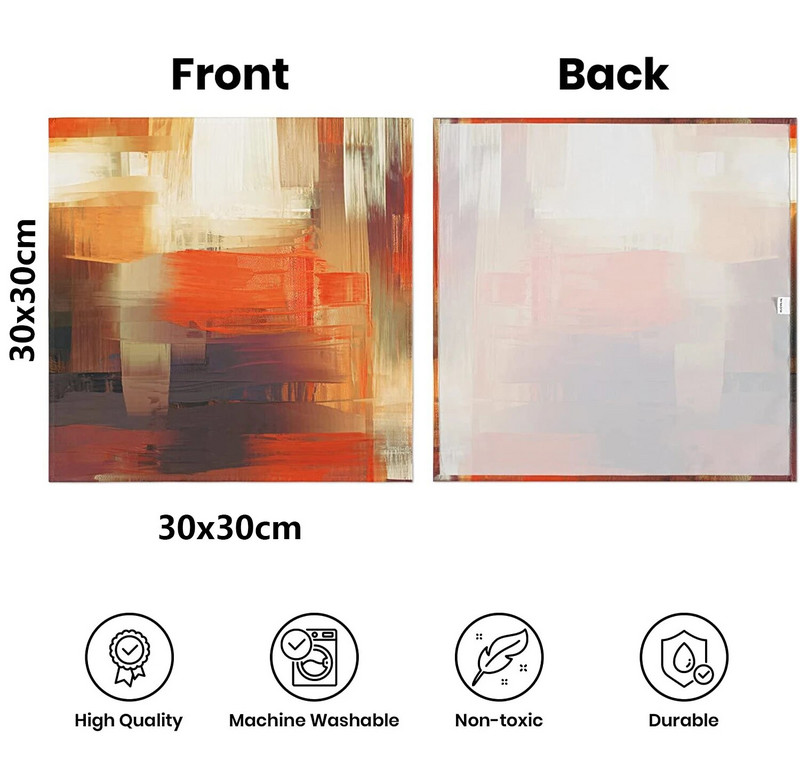 2 vnt medžiaginės servetėlės Oranžinės abstrakčios plaunamos minkštos vakarienės stalo servetėlės, skirtos kokteilių vakarėliui, vestuvių servetėlė atostogų namų dekoravimui