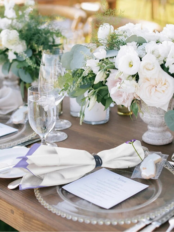 Лилаво цвете лавандула романтика плат салфетка декор маса кърпа за вечеря за кухненски чинии подложка многократна употреба сватбени салфетки декорация
