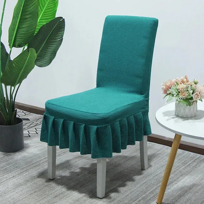 Suknja od deblje tkanine Navlaka za stolicu Kvalitetni spandex rastezljive navlake za stolice za blagovaonicu Kuhinja Banket Home Decor Navlaka za sjedalo