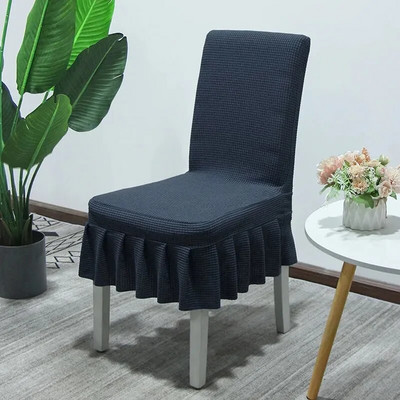 Suknja od deblje tkanine Navlaka za stolicu Kvalitetni spandex rastezljive navlake za stolice za blagovaonicu Kuhinja Banket Home Decor Navlaka za sjedalo