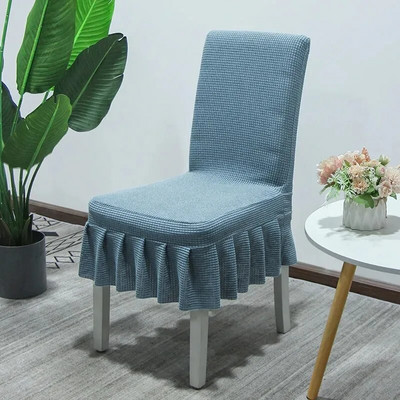 Suknja od deblje tkanine Navlaka za stolicu Kvalitetni spandex rastezljive navlake za stolice za blagovaonicu Kuhinja Banket Home Decor Navlaka za sjedalo