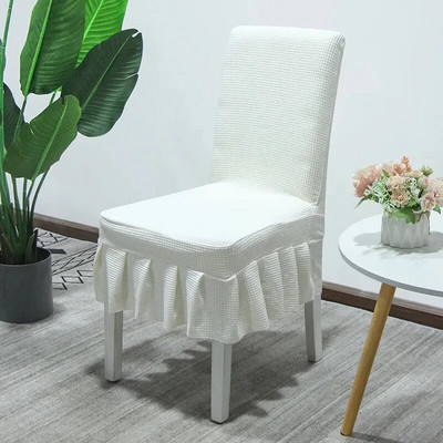 Suknja od deblje tkanine Navlaka za stolicu Kvalitetni spandex rastezljive navlake za stolice za blagovaonicu Kuhinja Banket Home Decor Navlaka za sjedalo