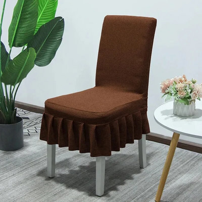 Suknja od deblje tkanine Navlaka za stolicu Kvalitetni spandex rastezljive navlake za stolice za blagovaonicu Kuhinja Banket Home Decor Navlaka za sjedalo