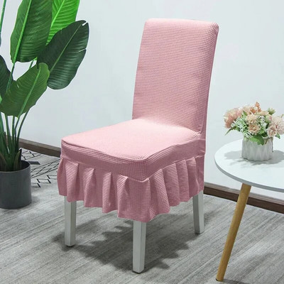 Suknja od deblje tkanine Navlaka za stolicu Kvalitetni spandex rastezljive navlake za stolice za blagovaonicu Kuhinja Banket Home Decor Navlaka za sjedalo