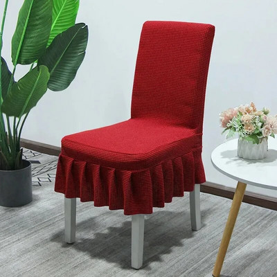 Suknja od deblje tkanine Navlaka za stolicu Kvalitetni spandex rastezljive navlake za stolice za blagovaonicu Kuhinja Banket Home Decor Navlaka za sjedalo