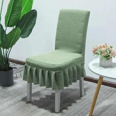 Suknja od deblje tkanine Navlaka za stolicu Kvalitetni spandex rastezljive navlake za stolice za blagovaonicu Kuhinja Banket Home Decor Navlaka za sjedalo