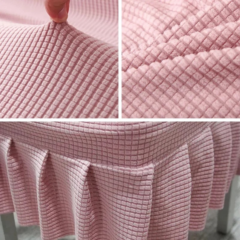 Suknja od deblje tkanine Navlaka za stolicu Kvalitetni spandex rastezljive navlake za stolice za blagovaonicu Kuhinja Banket Home Decor Navlaka za sjedalo