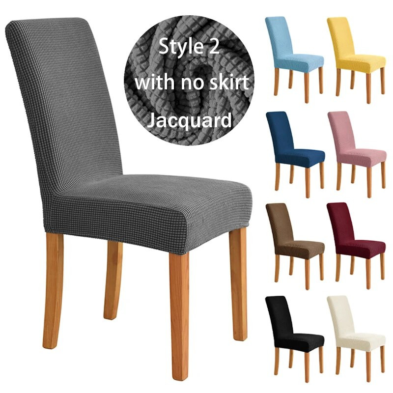 Suknja od deblje tkanine Navlaka za stolicu Kvalitetni spandex rastezljive navlake za stolice za blagovaonicu Kuhinja Banket Home Decor Navlaka za sjedalo