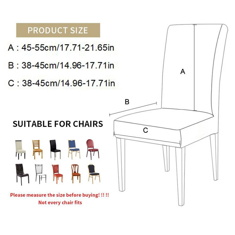 Suknja od deblje tkanine Navlaka za stolicu Kvalitetni spandex rastezljive navlake za stolice za blagovaonicu Kuhinja Banket Home Decor Navlaka za sjedalo