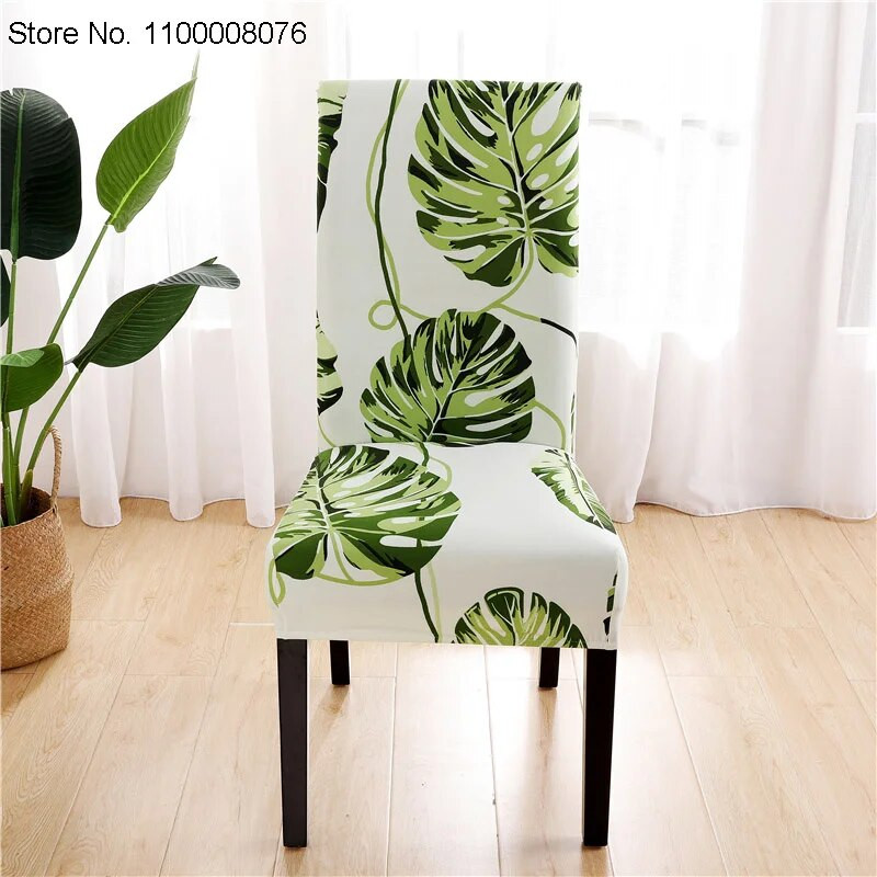 „Spandex“ kėdės užvalkalas „Strettch“ Namų valgomasis Elastingi gėlių raštų kėdžių užvalkalai Daugiafunkcis „Spandex“ elastinis audinys universalus dydis