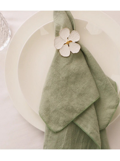 4 bucăți șervețele din pânză de cusut verde salvie, șervețele de masă durabile din bumbac 40x40cm, pentru decorarea de nuntă, pentru petrecerea de bucătărie, pentru ziua de naștere