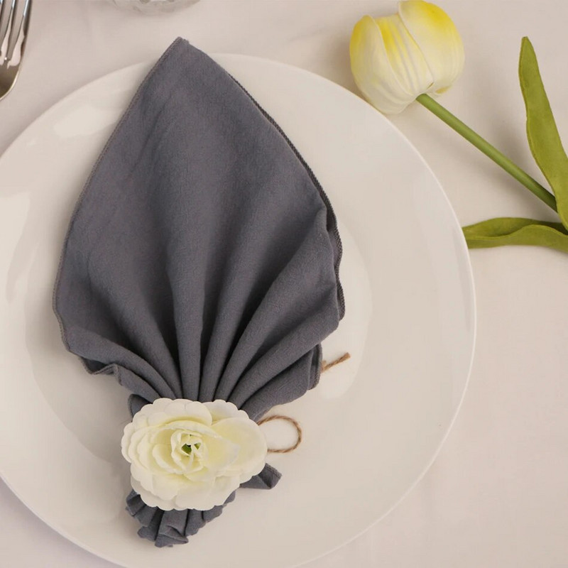 4vnt Sage Green siuvimo audinės servetėlės, 40x40 cm medvilninė patvari stalo servetėlė, skirta vestuvių virtuvės vakarėlio gimtadienio dekoravimui