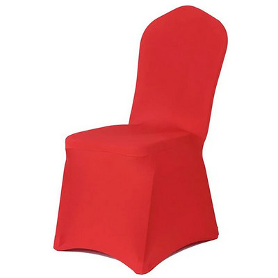 Egyszínű székhuzat Spandex csúszóhuzat Stretch esküvői bankett party étterem bankett szállodai étkező szék huzatok