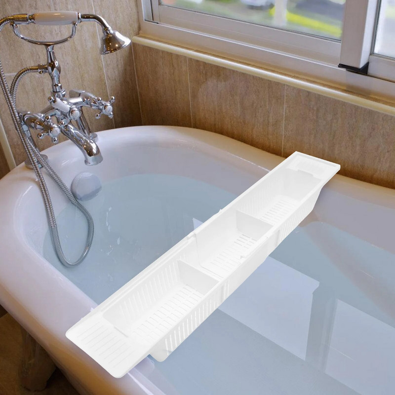 Vonios lentyna Vonios laikiklis Sandėliavimo lentynos virš vonios Caddy Racks Rack laikiklis Plastikinė lentyna