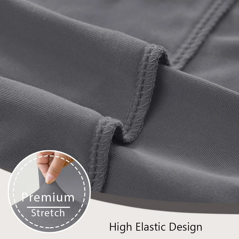 Elastingas tvirtas trumpas nugaros užvalkalas Spandex baro kėdės užvalkalas Berankis kėdės sėdynės užvalkalas Viešbučių banketams Svetainės kėdės užvalkalai