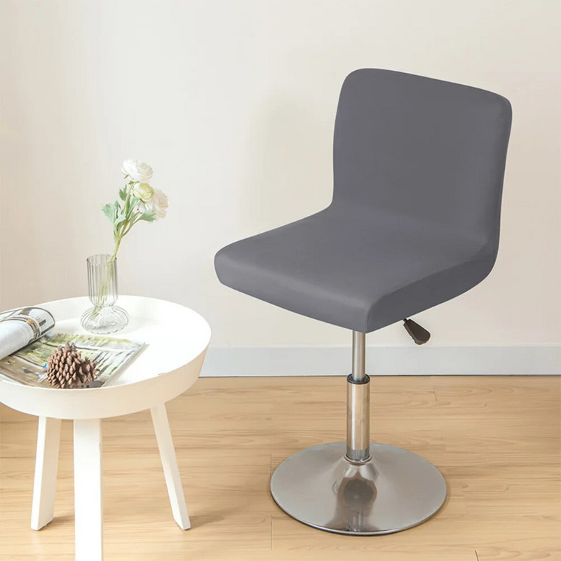 Elastingas tvirtas trumpas nugaros užvalkalas Spandex baro kėdės užvalkalas Berankis kėdės sėdynės užvalkalas Viešbučių banketams Svetainės kėdės užvalkalai