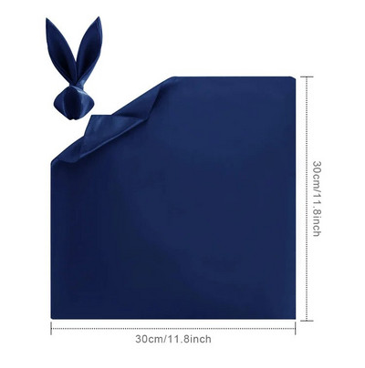 10 buc șervețele din satin pătrate cu tiv țesătură șervețel moale de masă pentru nuntă, petrecere, bucătărie, restaurant, șervețel verde 30x30cm