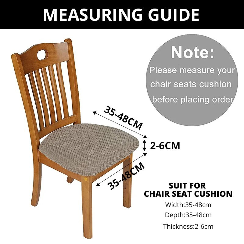 1 vnt. stori tamprūs kėdžių užvalkalai valgomojo kėdėms „Spandex“ kėdžių sėdynės užvalkalo apsauga Biuro kompiuterio valgomojo kėdės užvalkalas