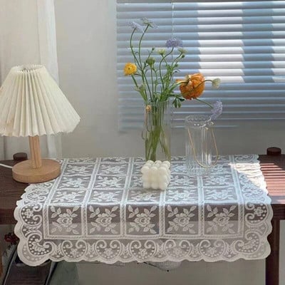 INS Csipke terítő Retro európai stílusú asztalterítő francia hímzett terítő esküvői party otthoni dekoráció 식탁보 테이블보