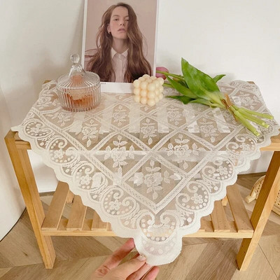 Față de masă din dantelă INS Acoperire de masă în stil european retro Față de masă brodata în franceză Decor pentru petrecere de nuntă 식탁보 테이블보