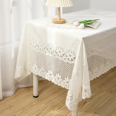 Față de masă din dantelă INS Acoperire de masă în stil european retro Față de masă brodata în franceză Decor pentru petrecere de nuntă 식탁보 테이블보