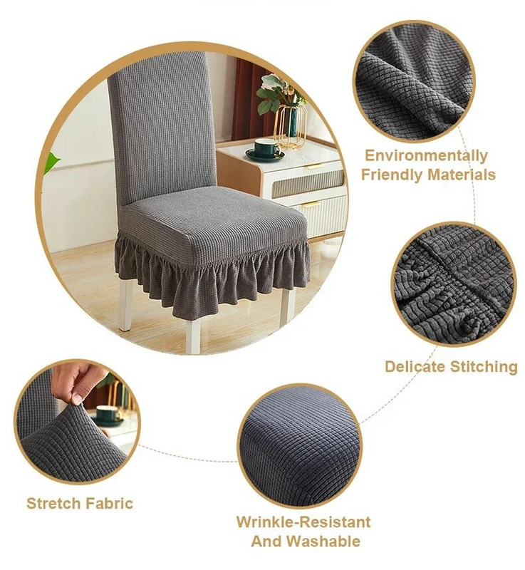 Spandex Jacquard zaštitna navlaka za stolicu, univerzalna veličina, uklonjiva, periva, za hotelsku blagovaonicu, svečanost, banket, svatove