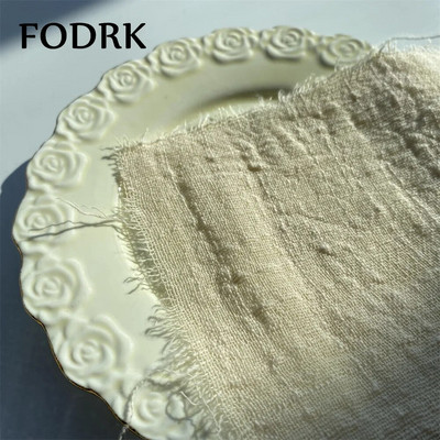 Față de masă cu șervețel de linie Servire pentru farfurii Prosoape de bucătărie Decorare de nuntă pentru mâncare țesătură Mat Decor Suport Față de masă de servire