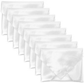 8 buc Servetel din satin Cupa pliata Par floral Prosop de hotel Pânză de culoare uni Roșu Absorbant Restaurant 8buc (roz piersic 43*43cm)