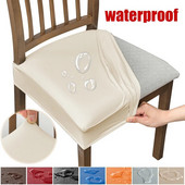 Vodootporne presvlake za stolice u blagovaonici Pu kožne navlake za stolice Bez stražnjih presvlaka Uklonjiva periva zaštita za stolice