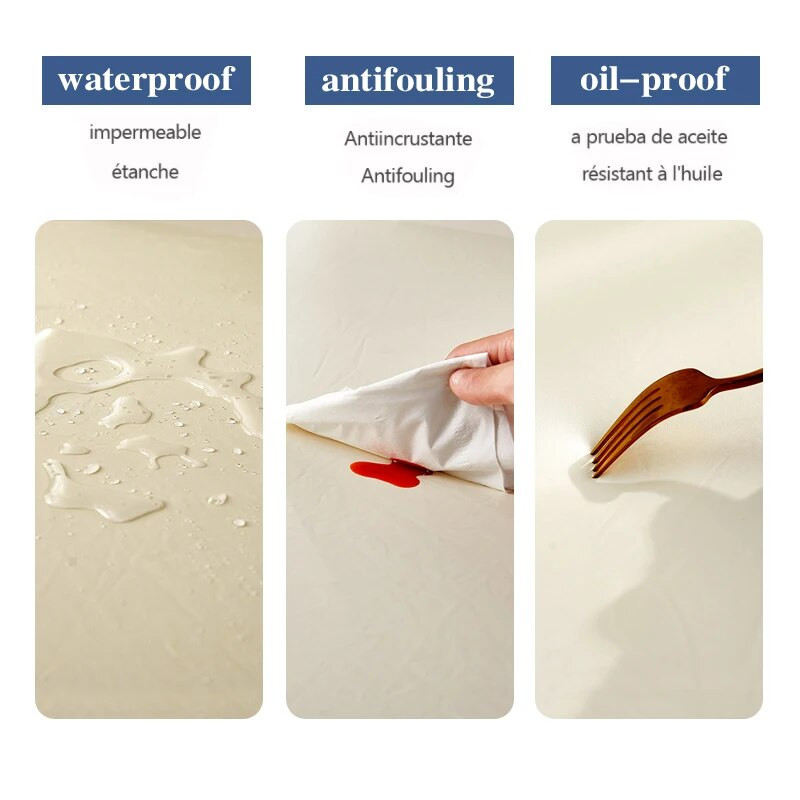 Vodootporne presvlake za stolice u blagovaonici Pu kožne navlake za stolice Bez stražnjih presvlaka Uklonjiva periva zaštita za stolice