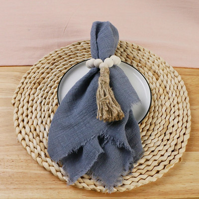 6 bucăți 32x32 cm retro șervețele de nuntă din tifon pânză de brânză din bumbac decor de masă de Crăciun prosoape de ceai pentru masă de petrecere decor rustic