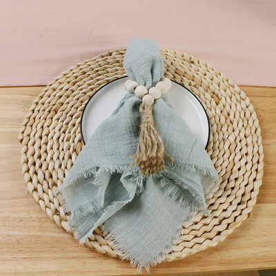 6 bucăți 32x32 cm retro șervețele de nuntă din tifon pânză de brânză din bumbac decor de masă de Crăciun prosoape de ceai pentru masă de petrecere decor rustic