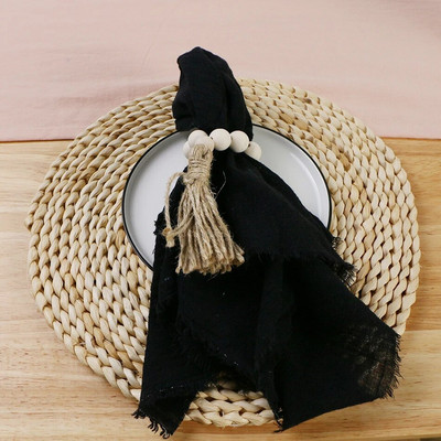 6 bucăți 32x32 cm retro șervețele de nuntă din tifon pânză de brânză din bumbac decor de masă de Crăciun prosoape de ceai pentru masă de petrecere decor rustic