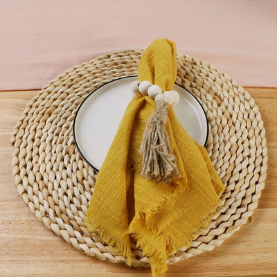 6 bucăți 32x32 cm retro șervețele de nuntă din tifon pânză de brânză din bumbac decor de masă de Crăciun prosoape de ceai pentru masă de petrecere decor rustic