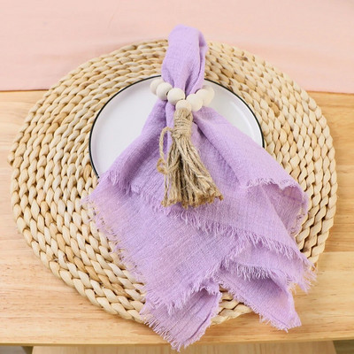 6 bucăți 32x32 cm retro șervețele de nuntă din tifon pânză de brânză din bumbac decor de masă de Crăciun prosoape de ceai pentru masă de petrecere decor rustic